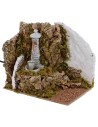 Fontana a colonna funzionante per Presepe cm 19,5x14x16 h Mondo
