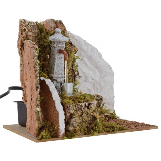 Fuente de columna funcional para Belén de 19,5x14x16 cm h