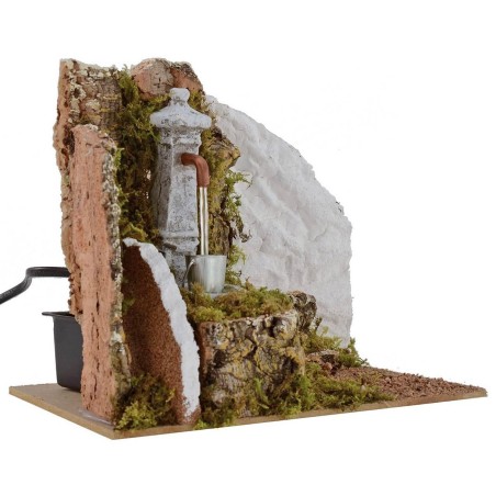 Fuente de columna funcional para Belén de 19,5x14x16 cm h