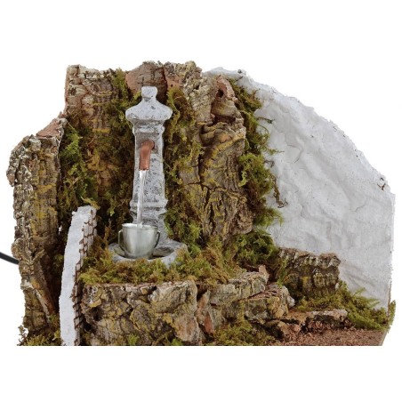 Fuente de columna funcional para Belén de 19,5x14x16 cm h