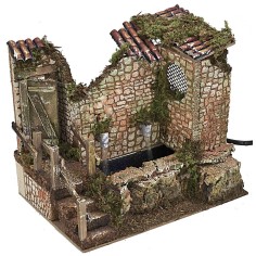 Fontana a due rubinetti cm 20x14x27,5 h Mondo Presepi