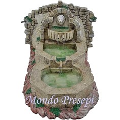 Fuente de dos cuencas con colgante Mondo Presepi.