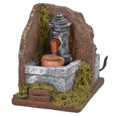 Fuente de esquina funcional en resina de 9,5x14x12,5 cm h