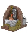 Fuente de esquina funcional en resina de 9,5x14x12,5 cm h