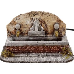 Fontana con 2 uscita d'acqua cm 20x13x12 h. Mondo Presepi