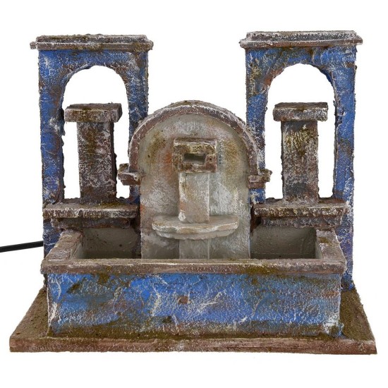 Fontana con colonne funzionante cm 25x14,5x21 h Mondo Presepi