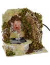 Fountain with Zeus head working for Presepe cm 15,5x10x15 h