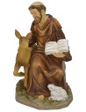 San Francesco seduto con animali cm 6x7x10 h.