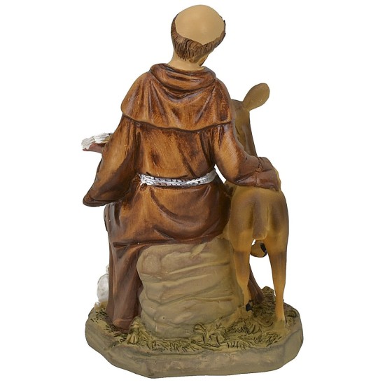 San Francesco con capriolo serie 13 cm