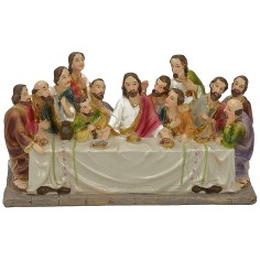 Última cena con estatuas serie 9 cm - 17x6x9,5 h. Mondo Presepi