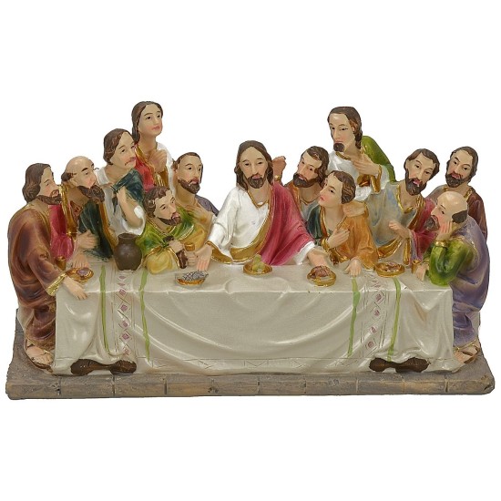 Ultima cena con statue serie 8,5-9 cm - 17x6x9,5 h.