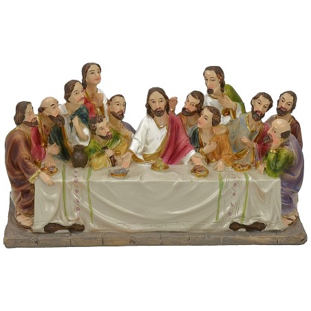 Ultima cena con statue serie 9 cm - 17x6x9,5 h.