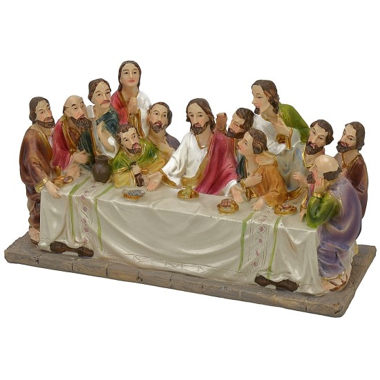 Ultima cena con statue serie 9 cm - 17x6x9,5 h. Mondo Presepi