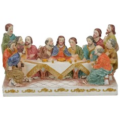 Ultima cena con statue serie 9 cm - 18,5x7,5x10,6 h. Mondo