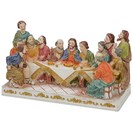 Ultima cena con statue serie 9 cm - 18,5x7,5x10,6 h.