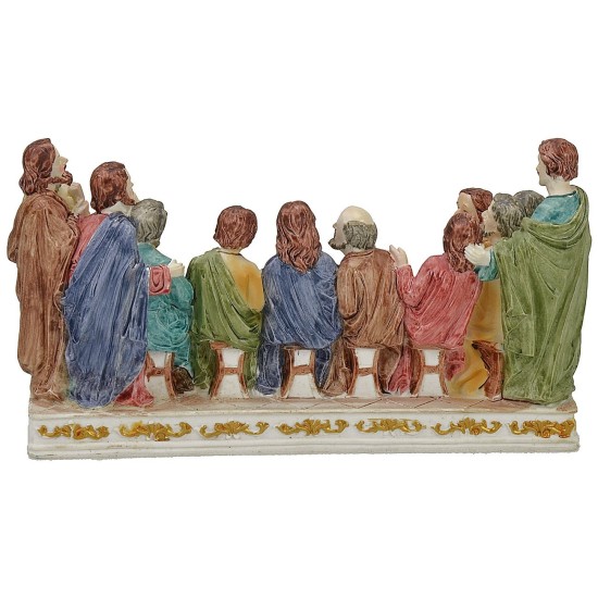 Ultima cena con statue serie 9 cm - 18,5x7,5x10,6 h.