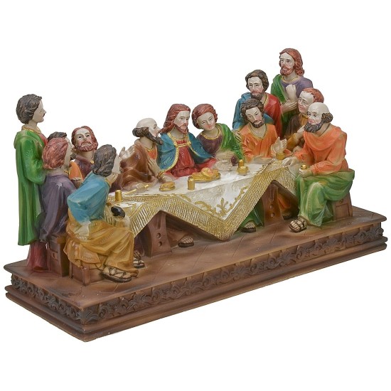 Última cena con estatuas serie 13 cm - 29,5x12x16,5 h. Mundo