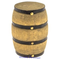 Barril de madera deluxe de 5 cm - Accesorios en miniatura para