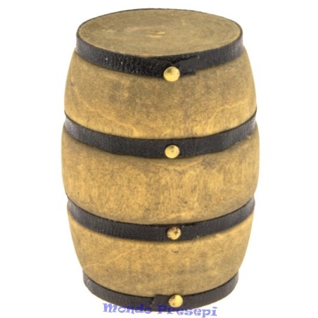Barril de madera deluxe de 5 cm - Accesorios en miniatura para