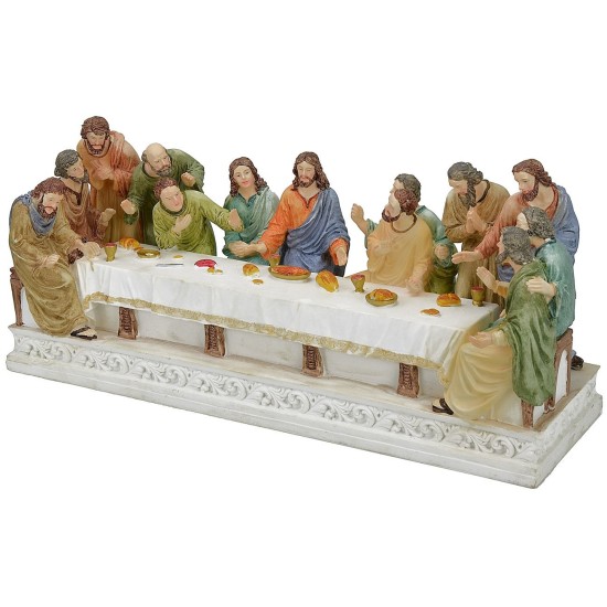 Última cena con estatuas serie 15 cm - 39x12,5x18 h. Mundo Belén