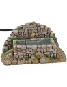 Fontana da montagna a pietre per presepe con pompa cm