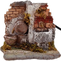 Fuente y barril funcionando cm 13,5x13x12 h. 2