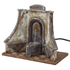 Fontana funzionante con ampia facciata artistica cm 25x14,5x21 2