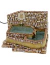 Fountain functioning from square with coat of arms cm 23x25x15