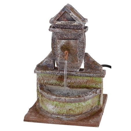 Fontana funzionante per Presepe cm 14,5x14,5x23,5 h Mondo