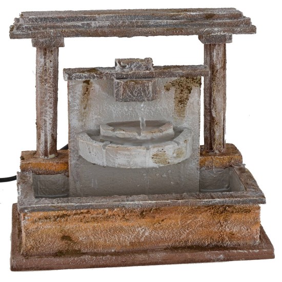 Fountain working for Presepe cm 24,5x14, 5x21, 5 h