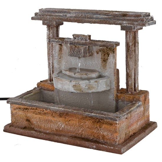 Fountain working for Presepe cm 24,5x14, 5x21, 5 h
