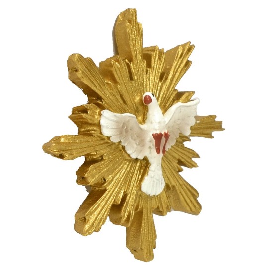 Spirito Santo con raggera dorata ø 4,6 cm