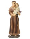 Sant' Antonio con bambino 13,5 cm statua in resina Mondo Presepi