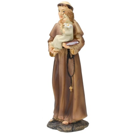 San Antonio con niño 13,5 cm estatua de resina Mondo Presepi