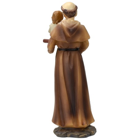 Sant' Antonio con bambino 13,5 cm statua in resina Mondo Presepi