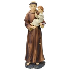 Sant' Antonio con bambino 20,5 cm statua in resina