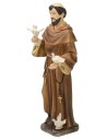 San Francesco con colombe cm 21 statua in resina