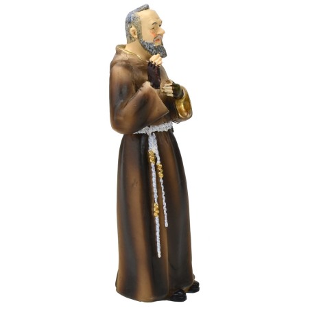Padre Pio cm 13 estatua de resina Mondo Presepi