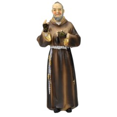 Padre Pio cm 13 statua in resina Mondo Presepi