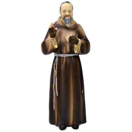 Padre Pio cm 20,5 statua in resina Mondo Presepi