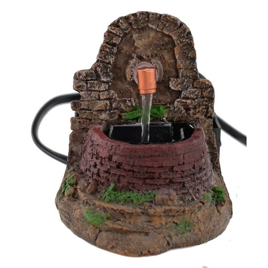 Working fountain for nativity scene 8.5 x 12 x 10.5 h