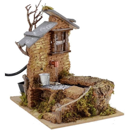 Fountain functioning for presepe cm 14x20x18 h.