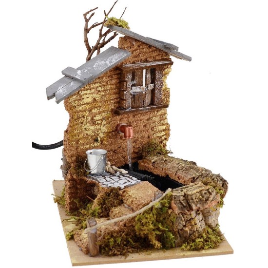 Fountain functioning for presepe cm 14x20x18 h.