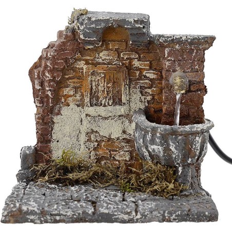 Fontana in resina funzionante cm 12x11x12 h. Mondo Presepi