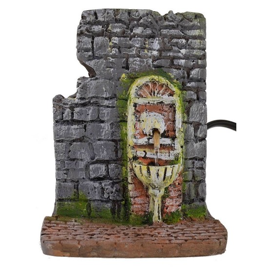 Fuente de resina funcional para Pesebre de 9x11x12 cm h Mundo