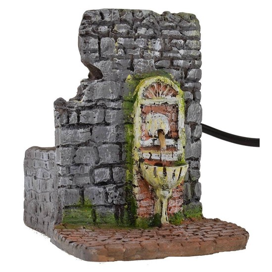 Fontana in resina funzionante per Presepe cm 9x11x12 h Mondo