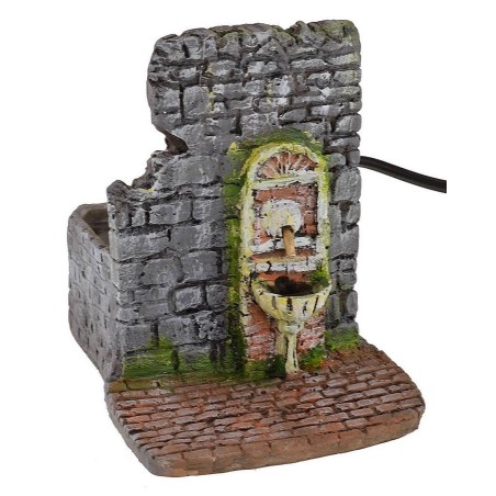 Fuente de resina funcional para Belén de 9x11x12 cm h