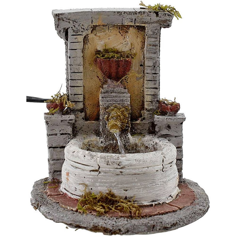 Fountain in resin for presepe cm 14x17x15 h.