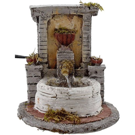 Fountain in resin for presepe cm 14x17x15 h.