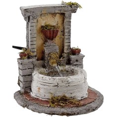 Fontana in resina per presepe cm 14x17x15 h. Mondo Presepi 2